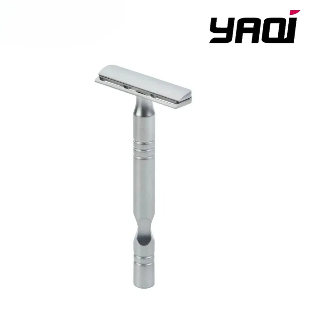 Safety Razor Handle - Matte YAQI Baard Scheerapparaat Chroom Kleur
