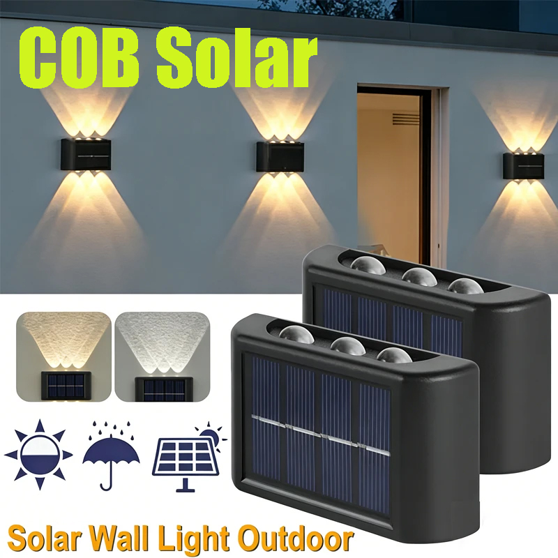 Solar Garden Light - COB Solar Wandlamp Buiten Waterdichte zonne-verlichting