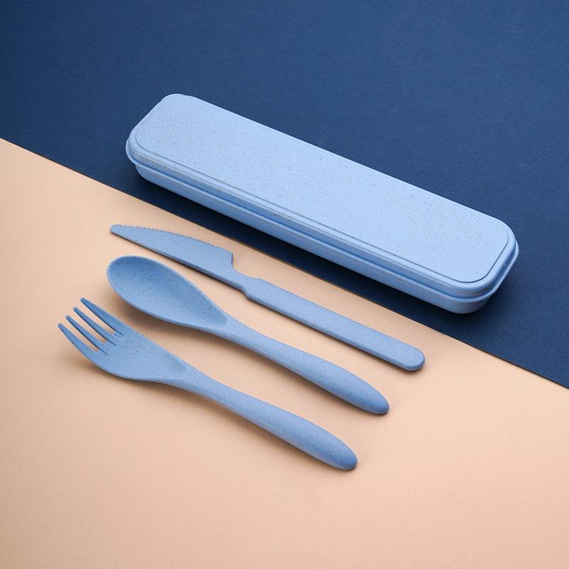 Reusable Straw - Herbruikbaar bestekset van tarwehalm, duurzaam, krasbestendig,