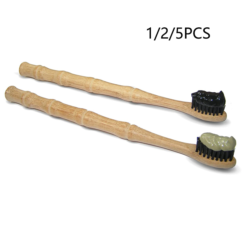Bamboo Toothbrush - 1/2/5 Pcs Natuurlijke Biologisch Afbreekbaar Bamboe