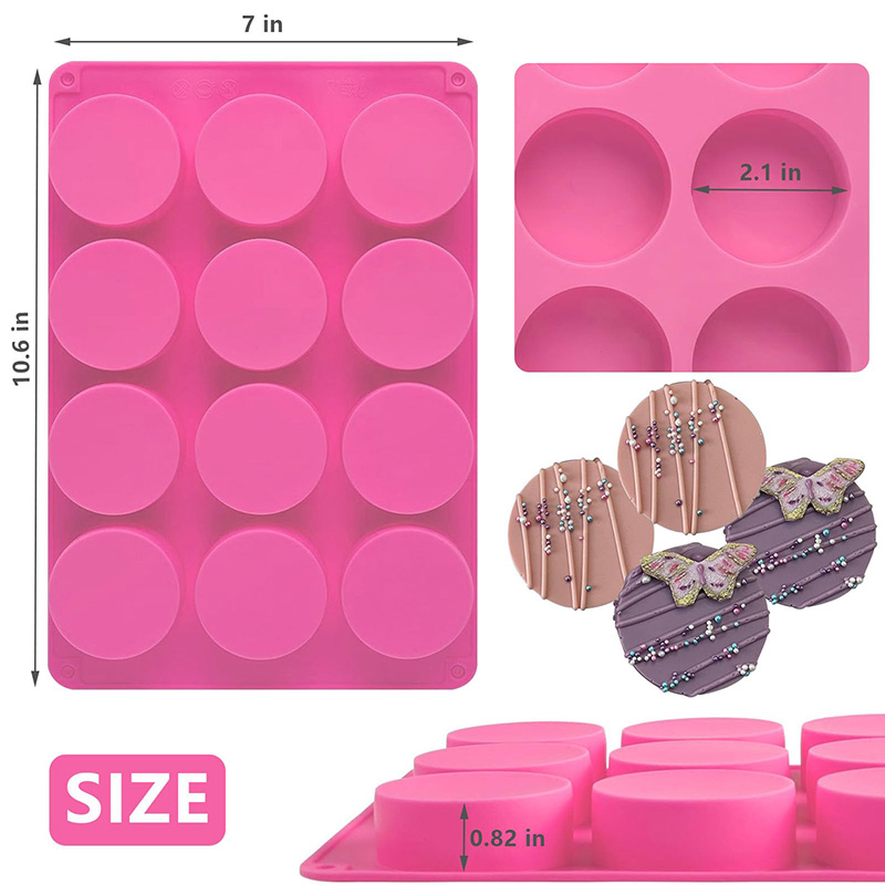 Ronde siliconen mallen met 12  - Eco Soap recensie en prijs