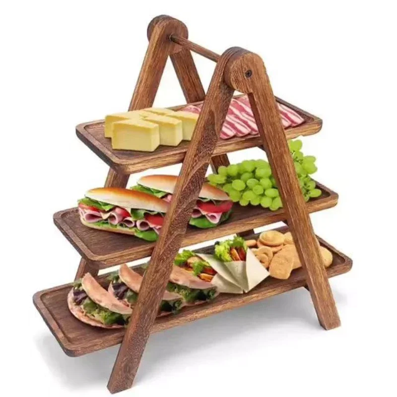 3-laags dienblad van hout, dec - Bamboo Cutlery recensie en prijs