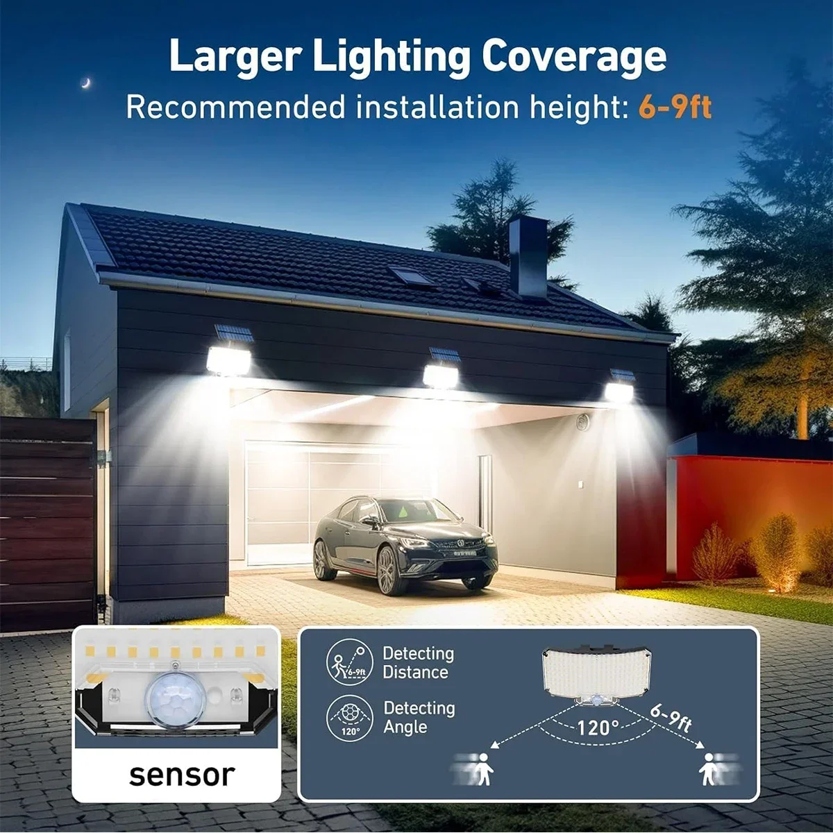 234LED zonne-buitenverlichting - Solar Garden Light recensie en prijs