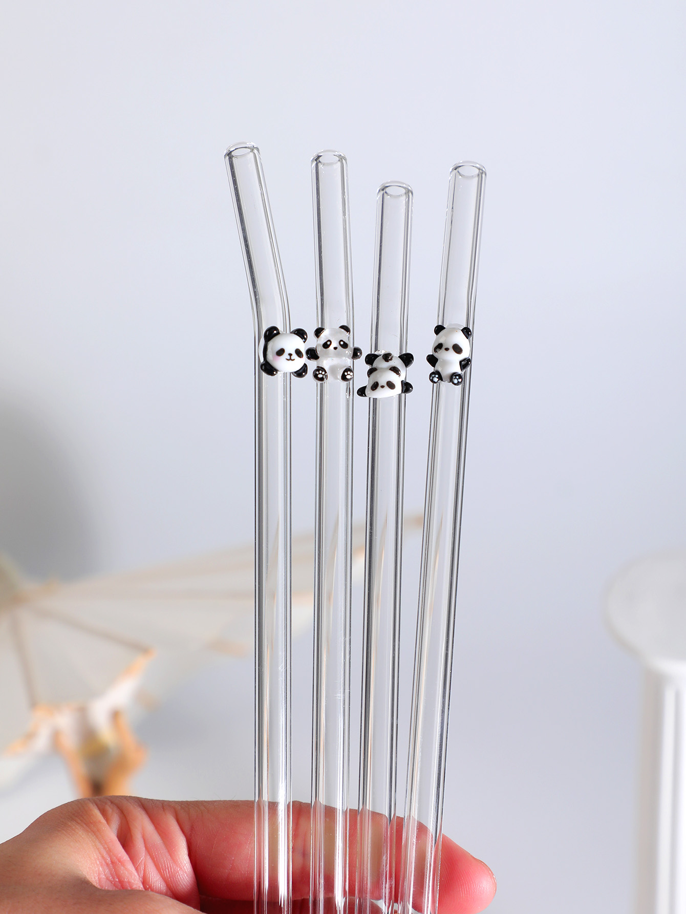 4/7PCS Panda Design herbruikba - Reusable Straw recensie en prijs