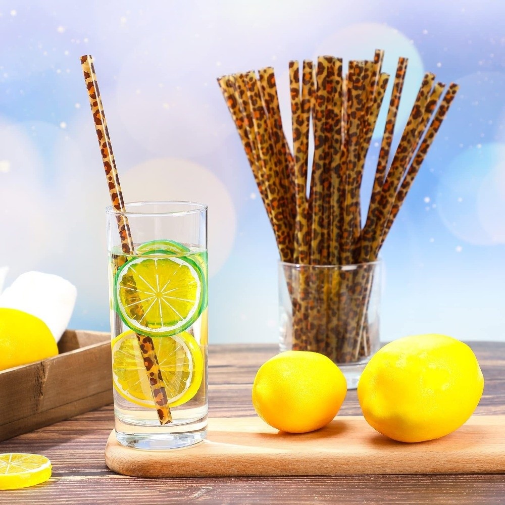 Trendy drinkrietjes met luipaa - Reusable Straw recensie en prijs