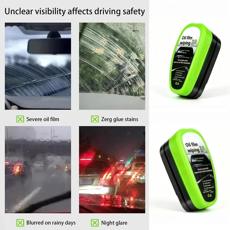 Niet-toxische autoglas-oliefil - Eco Sponge recensie en prijs