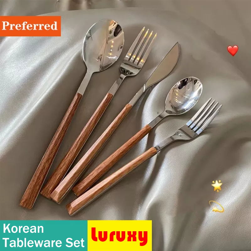 Houten Handvat Bestekset Korea - Bamboo Cutlery recensie en prijs