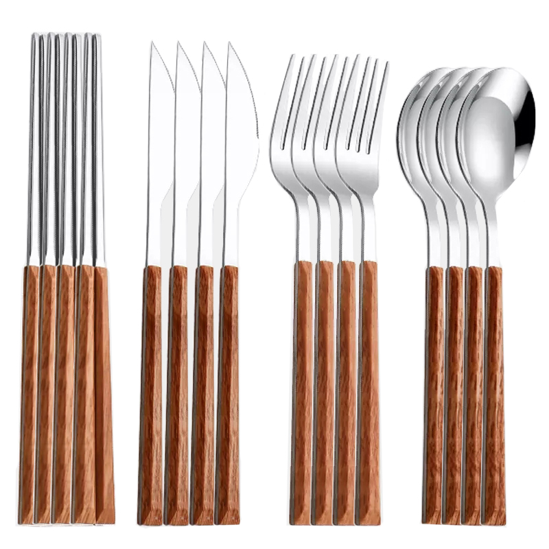 Houten Handvat Bestekset Korea - Bamboo Cutlery recensie en prijs