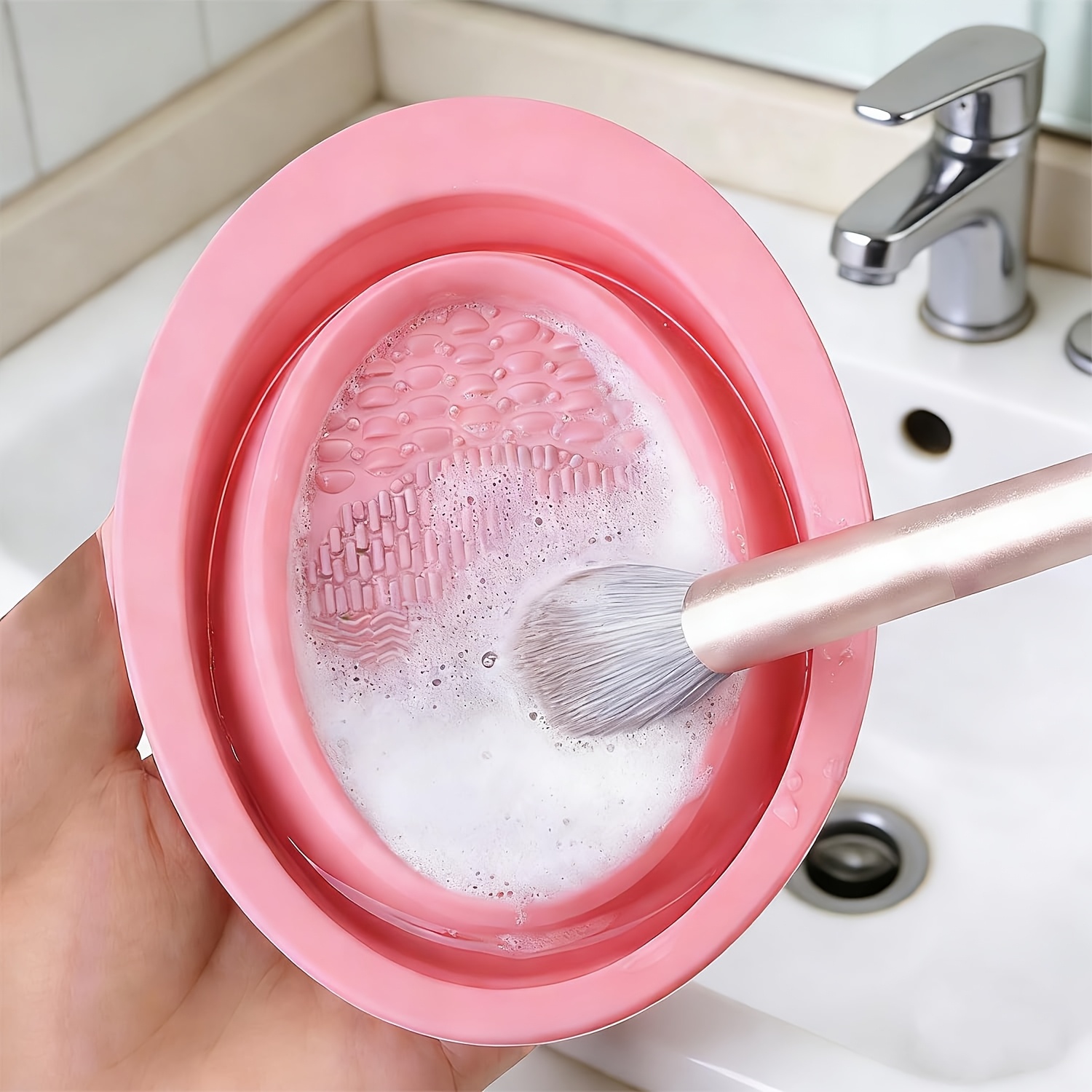 Vouwbare siliconen reinigingsk - Eco Sponge recensie en prijs