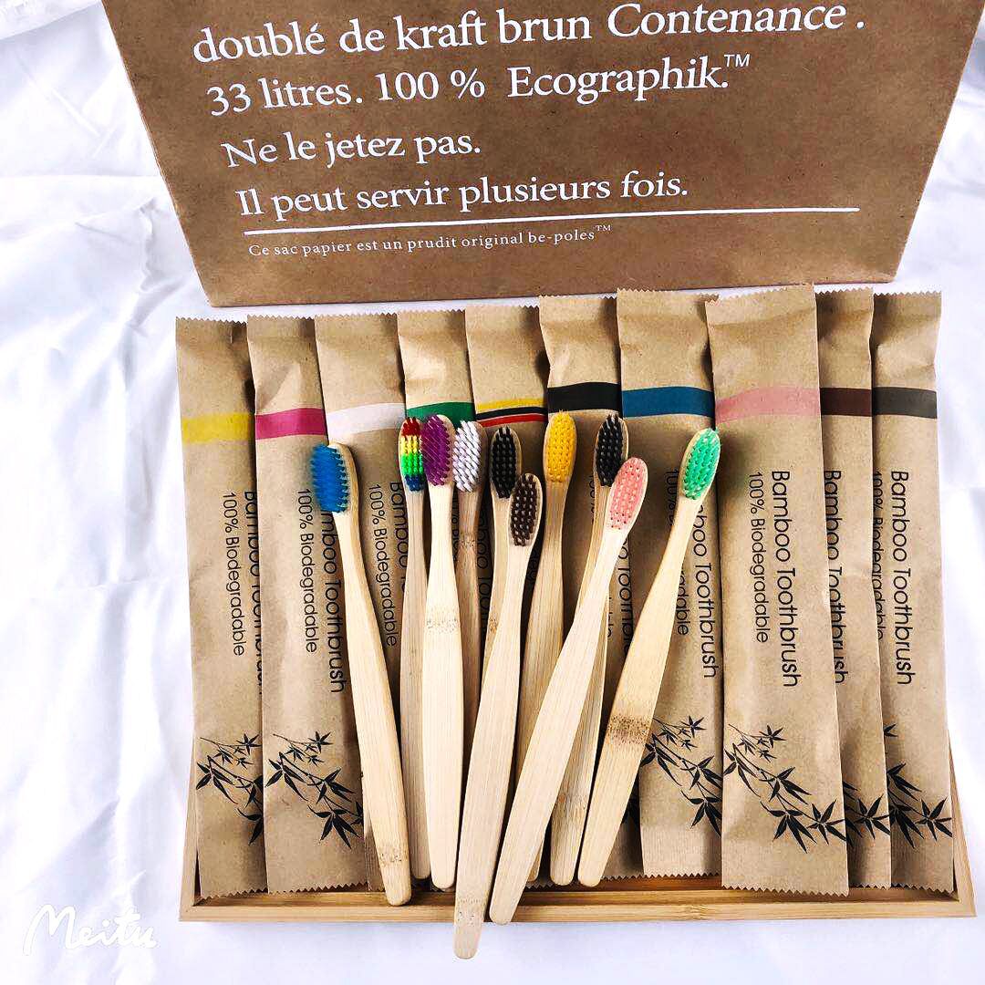 Willekeurige kleur 5/10 stuks  - Bamboo Toothbrush recensie en prijs