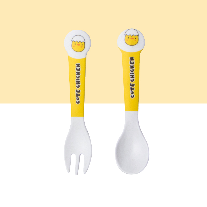 Leuke Cartoon Kip Bamboevezel  - Bamboo Cutlery recensie en prijs