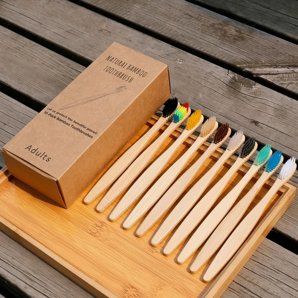 10 STKS Kleurrijke Tandenborst - Bamboo Toothbrush recensie en prijs