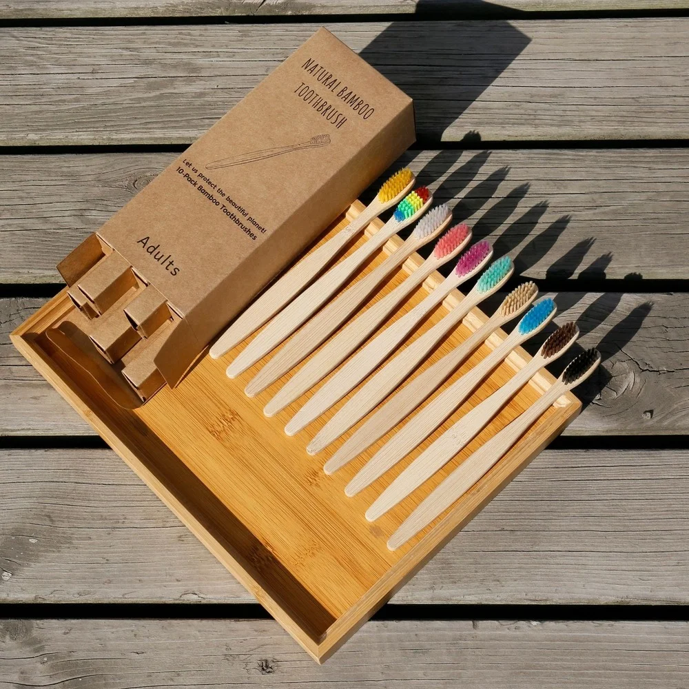10 STKS Kleurrijke Tandenborst - Bamboo Toothbrush recensie en prijs