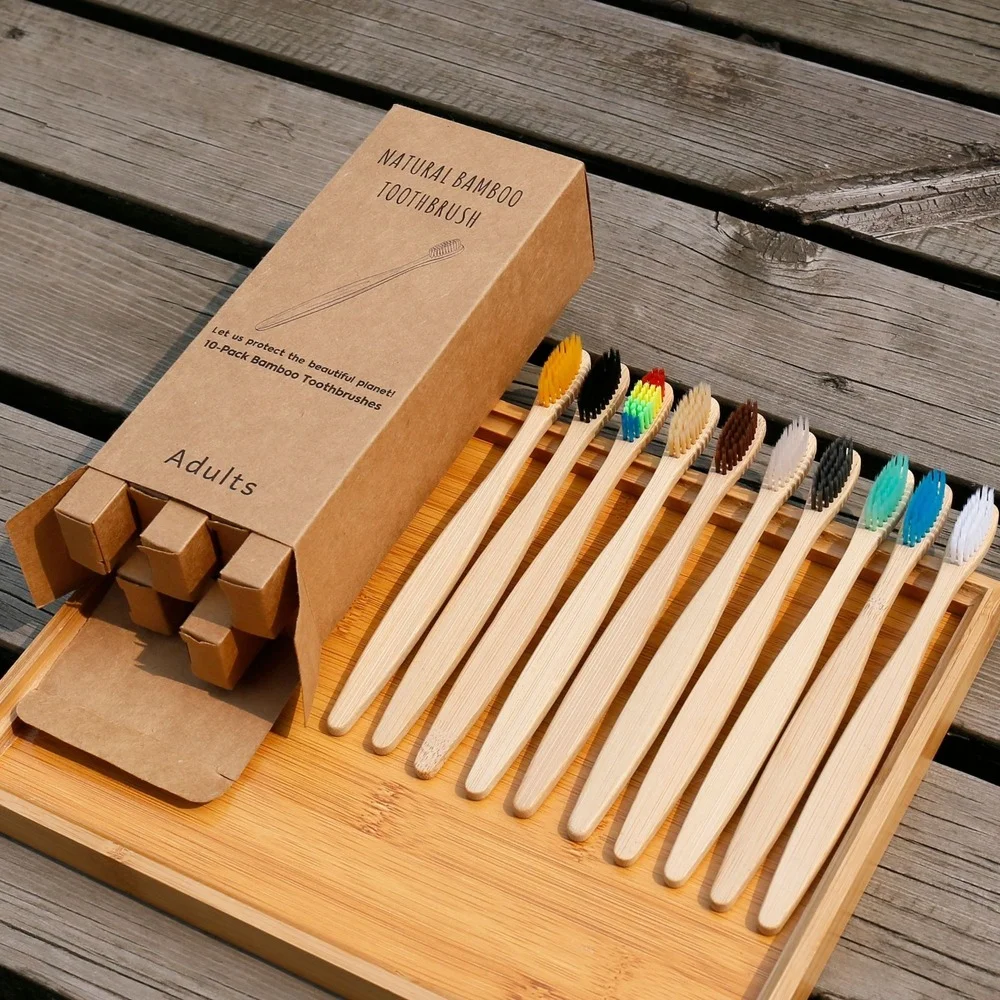 10 STKS Kleurrijke Tandenborst - Bamboo Toothbrush recensie en prijs