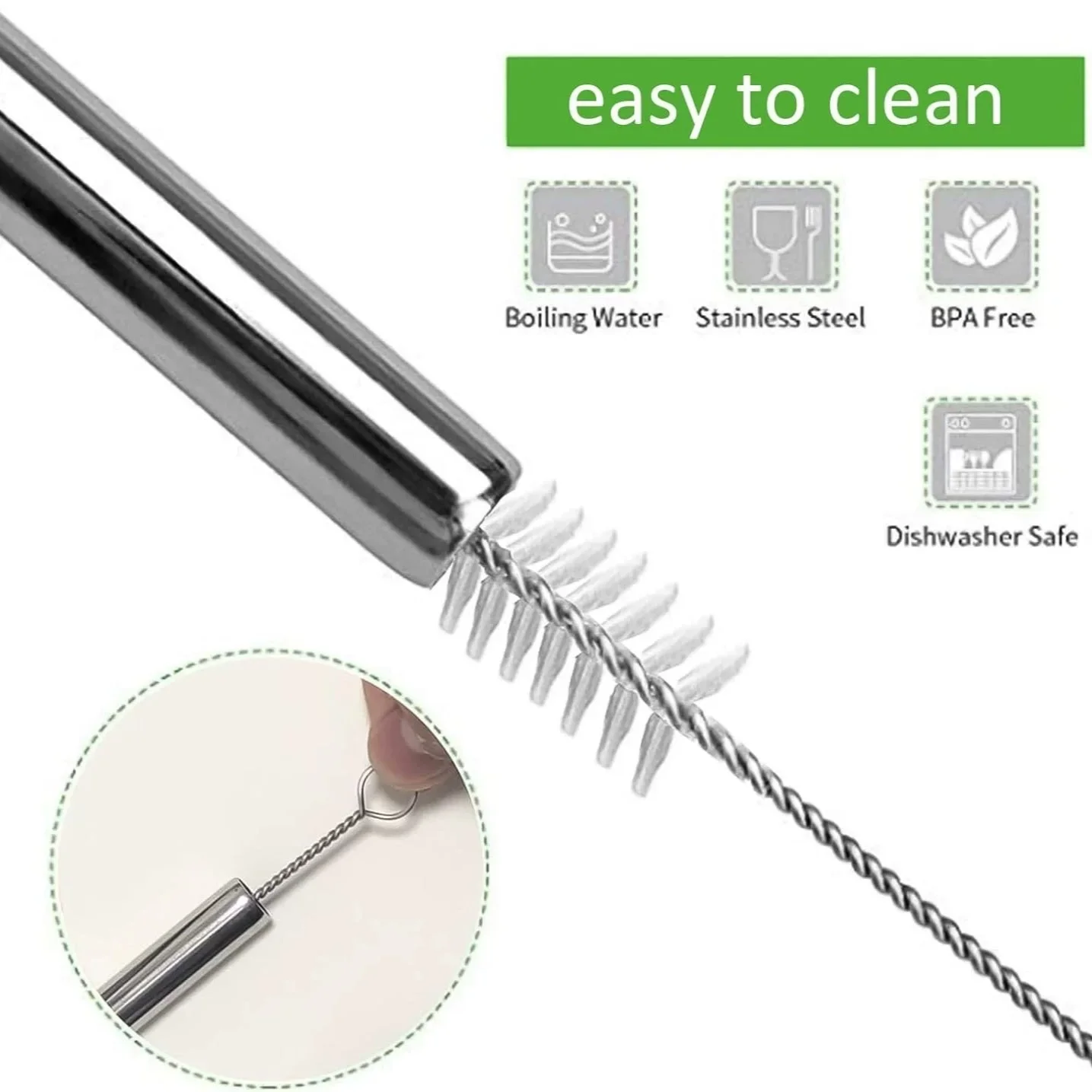 5/10 Stuks Herbruikbare Rietje - Reusable Straw recensie en prijs