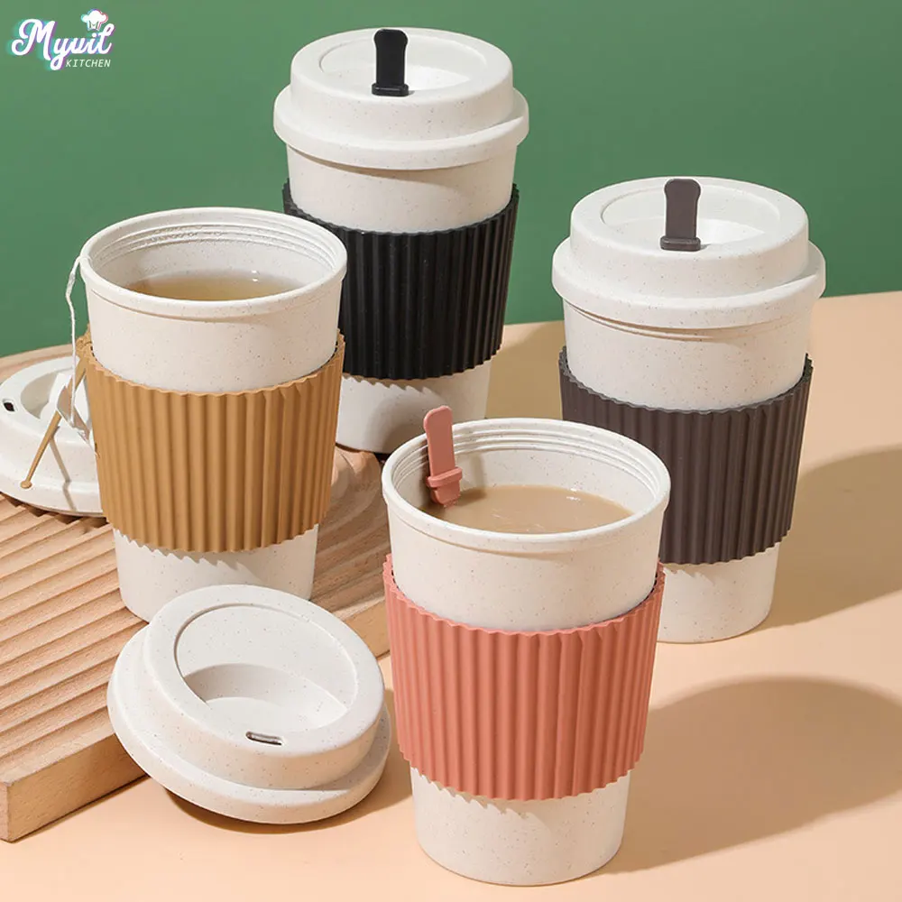 450ML Koffiekopjes Met Deksels - Reusable Straw recensie en prijs