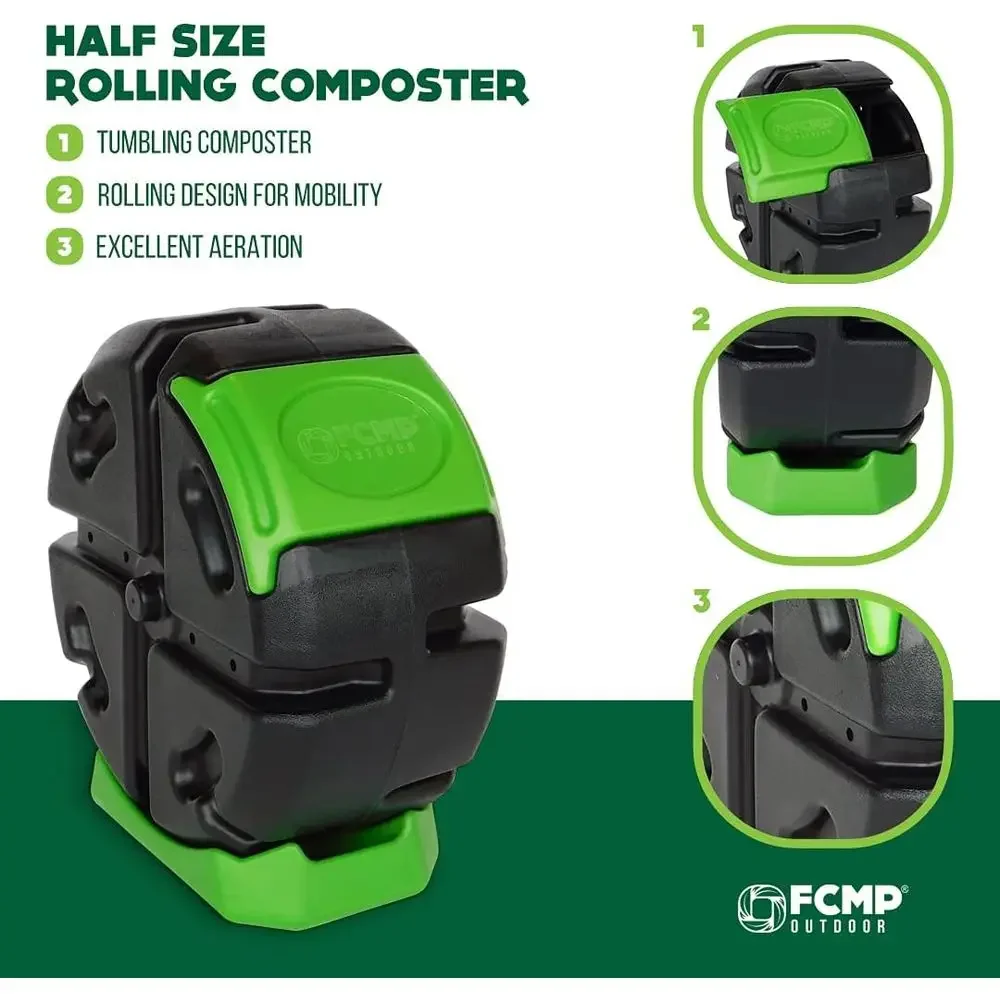 Draaiende tuincompostbak met é - Compost Bin recensie en prijs